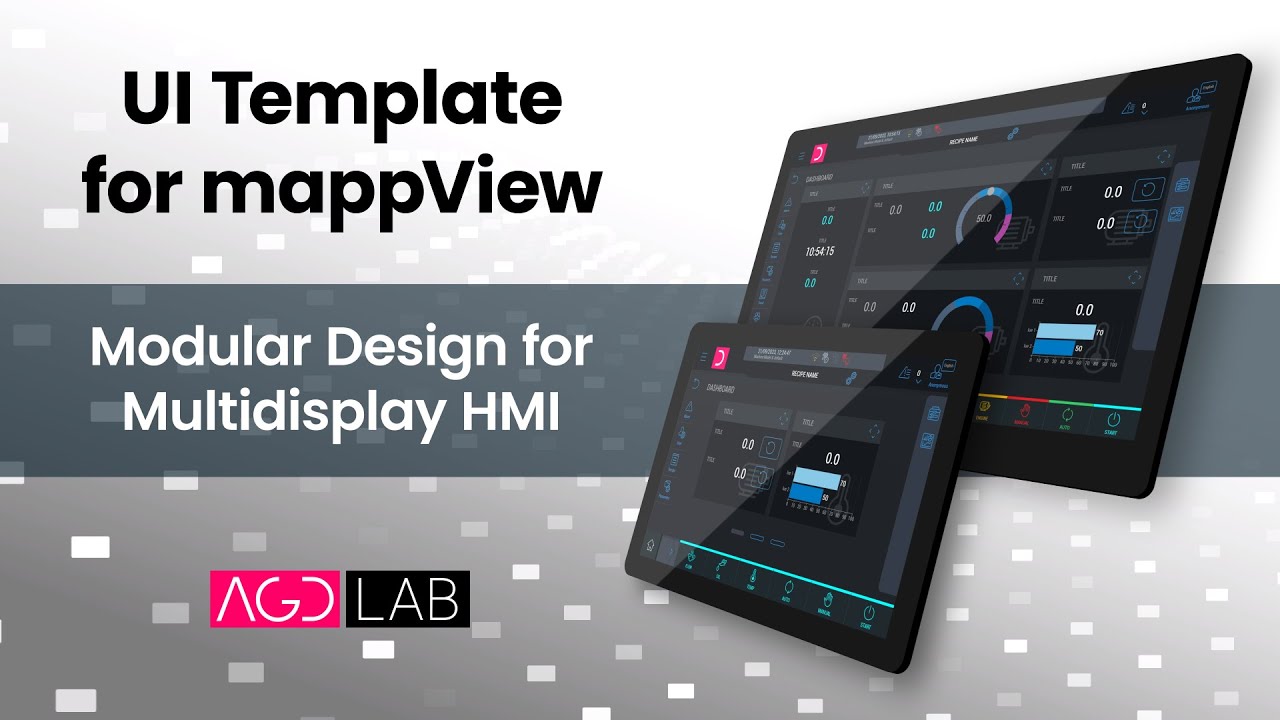 UI Template for mappView - Modular Design for Multidisplay HMI Projects