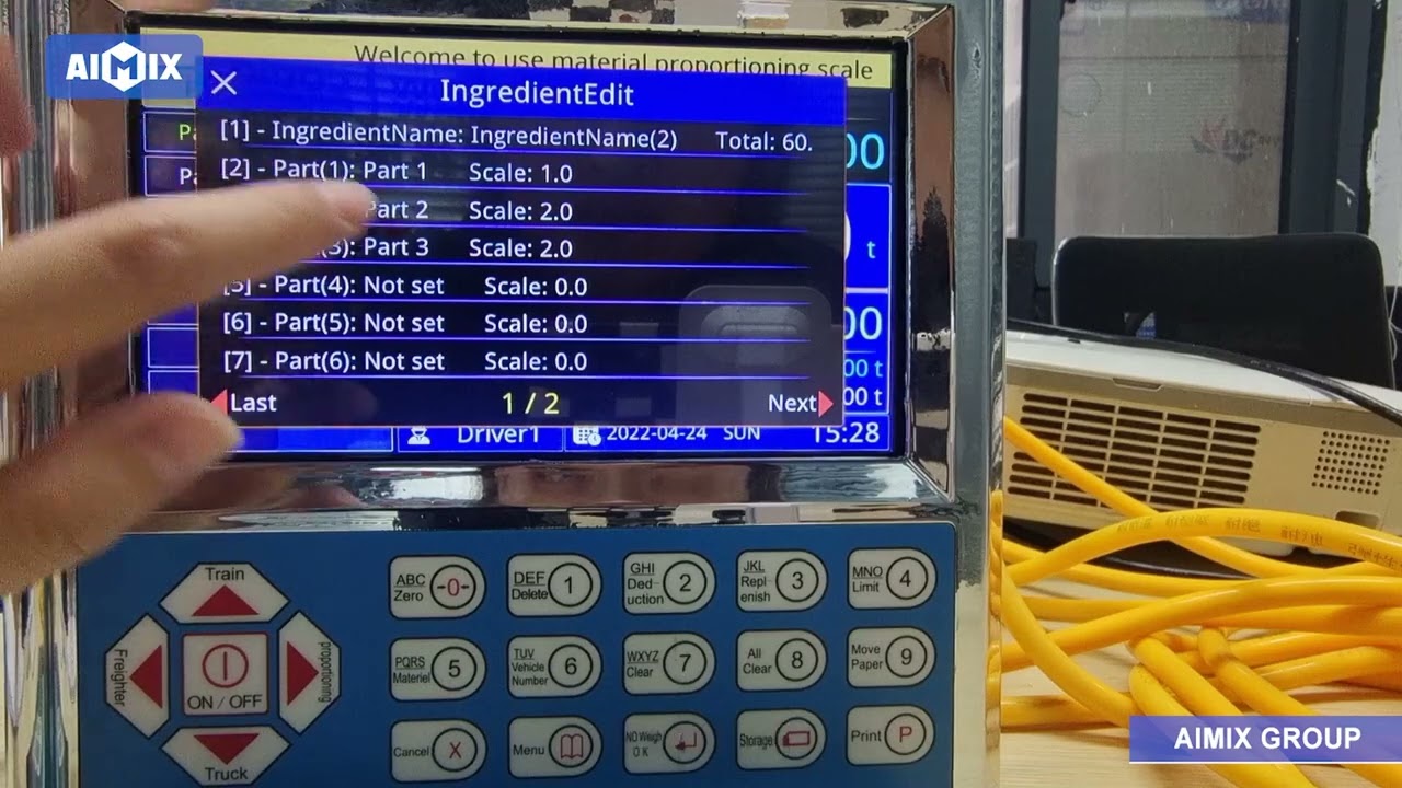 How To Operate The Material Proportioning Scale Of A Self Loading Mixer