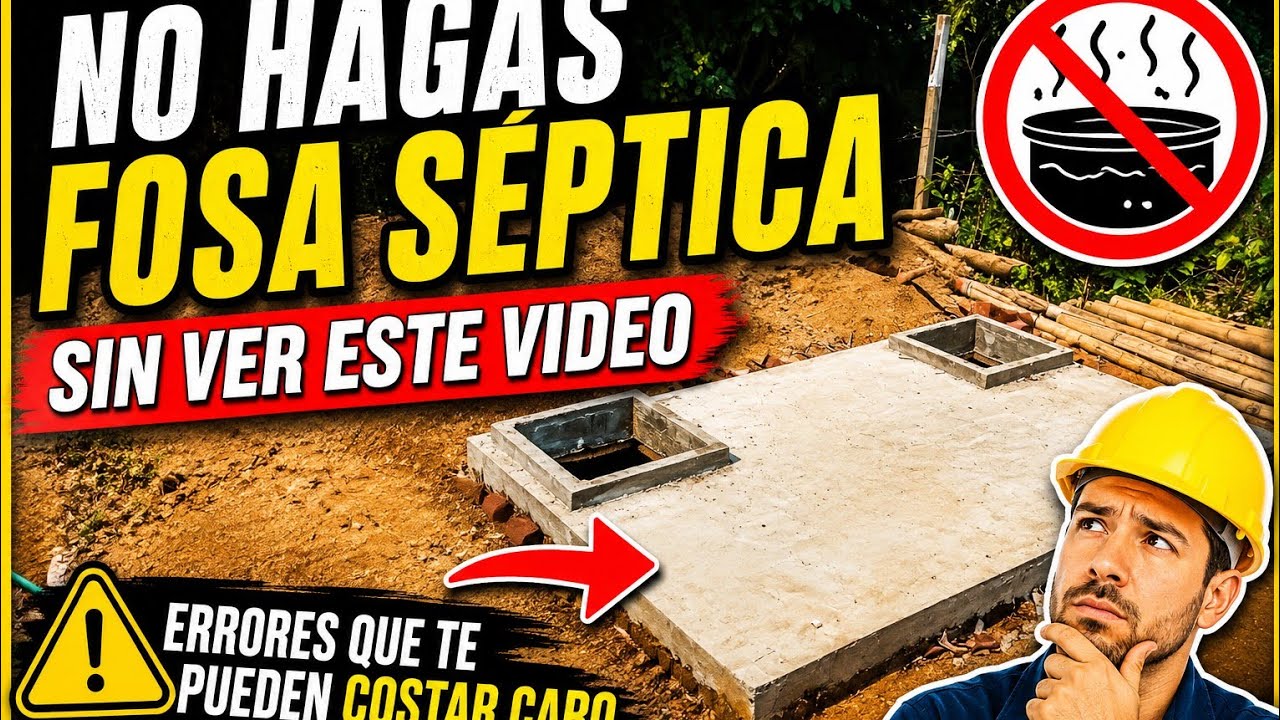 ✅ NO HAGAS FOSA S&Eacute;PTICA SIN VER ESTE VIDEO ( como hacerla paso a paso)