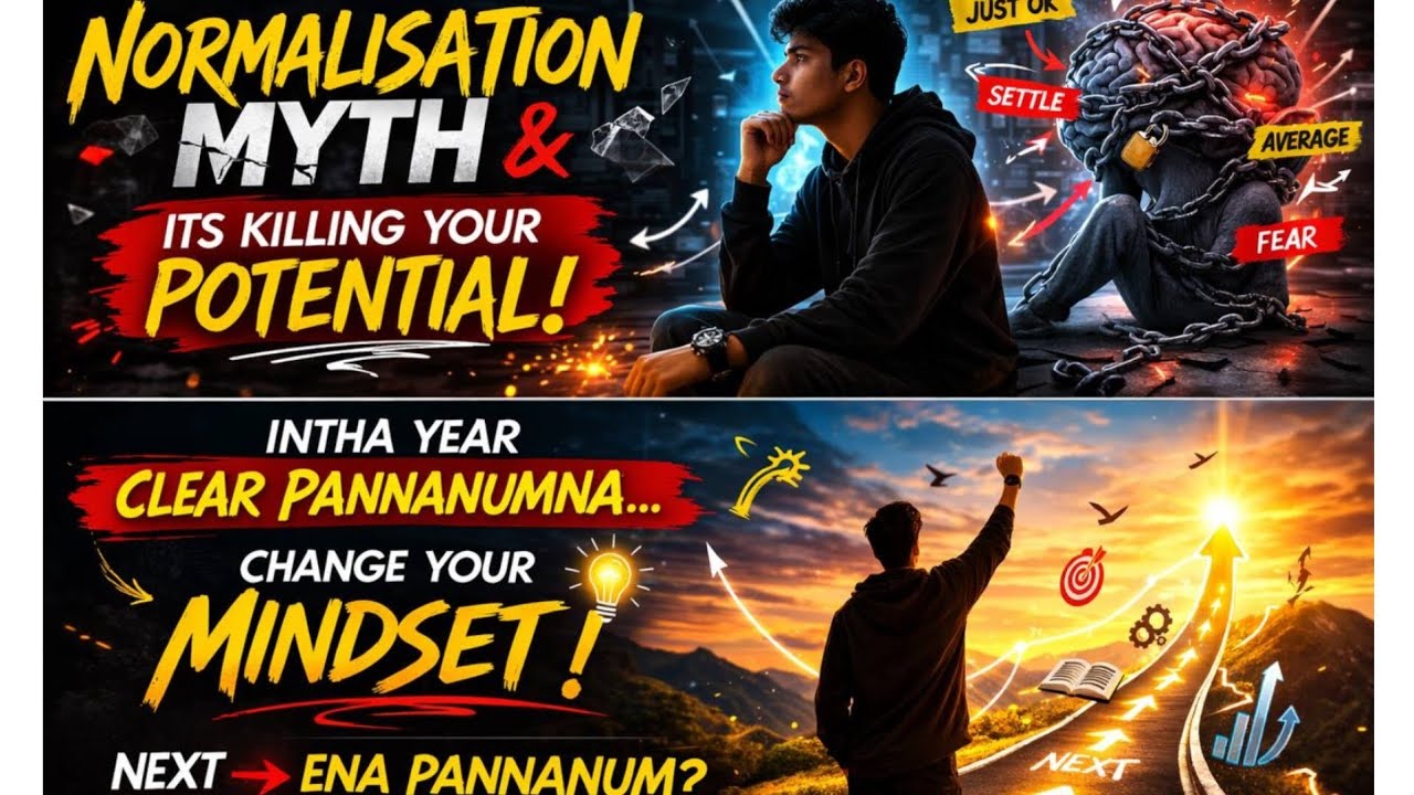 Normalization Myth & Why Pre to Mains Ratio is High? Intha year clear pannanumna Change your Mindset