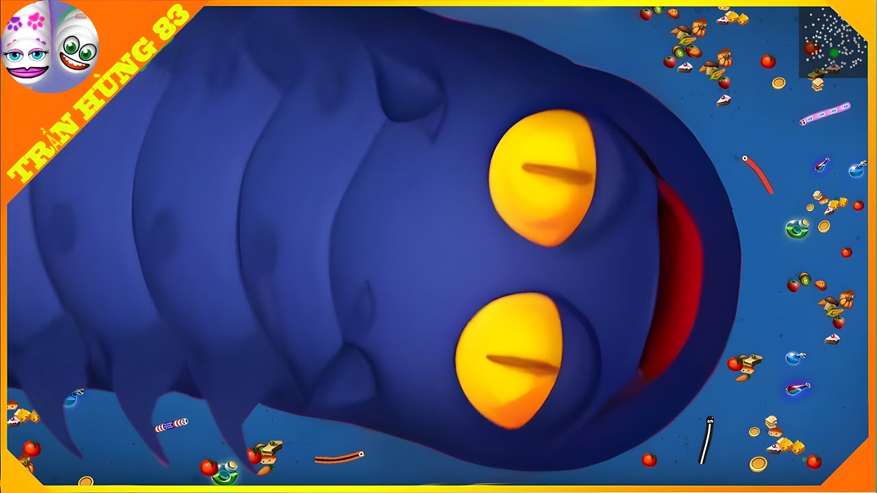 🐍WORMSZONE.IO | GIANT SLITHER SNAKE TOP 01 / Лучший игровой процесс в Epic Worms Zone! | Trần Hùn...