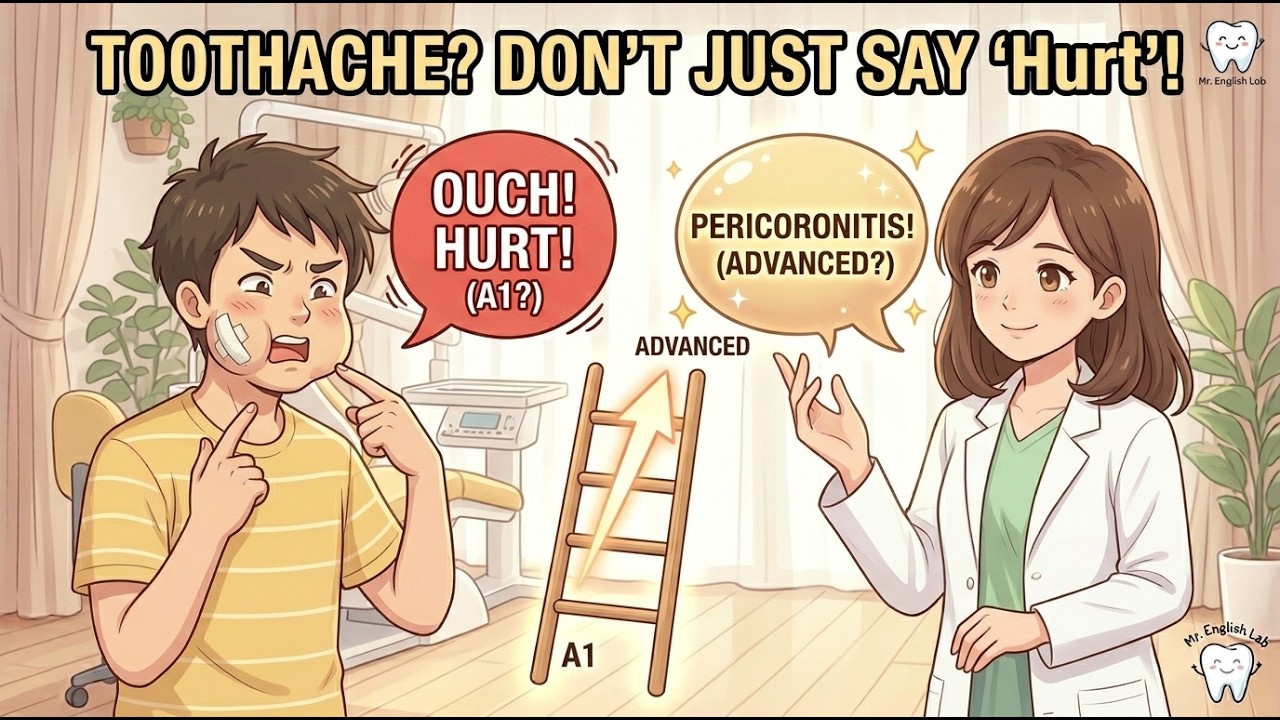 How to Describe a Toothache |Seeing a Dentist in English?|Sound Smart at the Dentist with Just A1