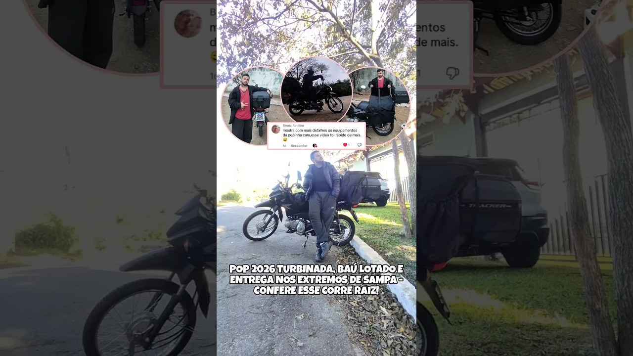 Pop 110i equipada + baú raiz + entrega nas quebradas de SP 