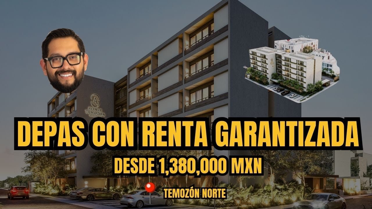 AVENUE TEMOZON DEPARTAMENTOS EN MÉRIDA CON RENTAS GARANTIZADAS