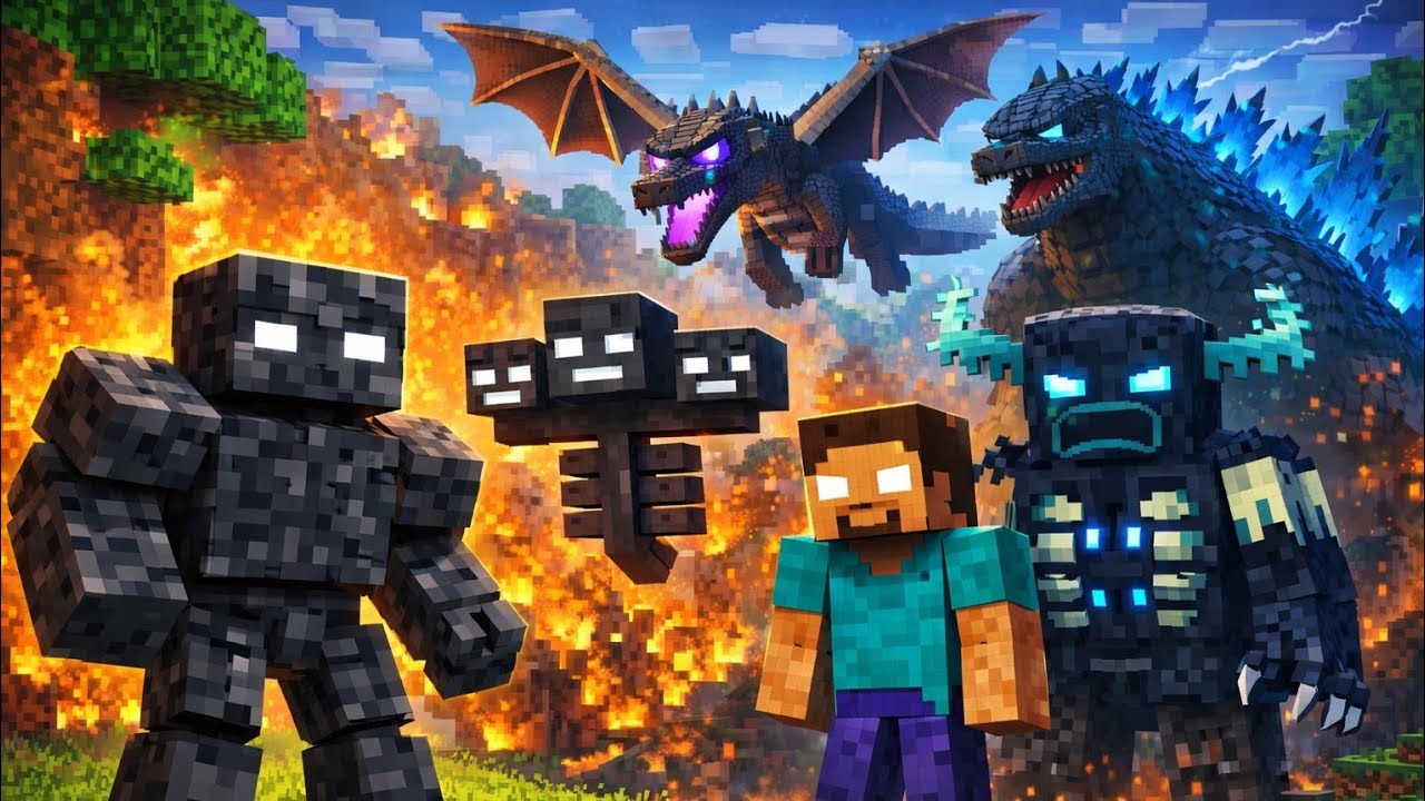 ALL BOSSES vs BEDROCK GOLEM 😈⚔️ WHO WINS?!