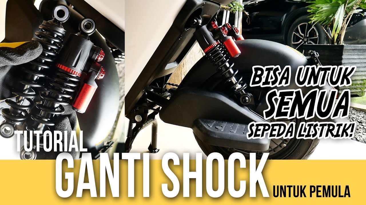 CARA GANTI SHOCK SEPEDA LISTRIK / feat UWINFLY M60