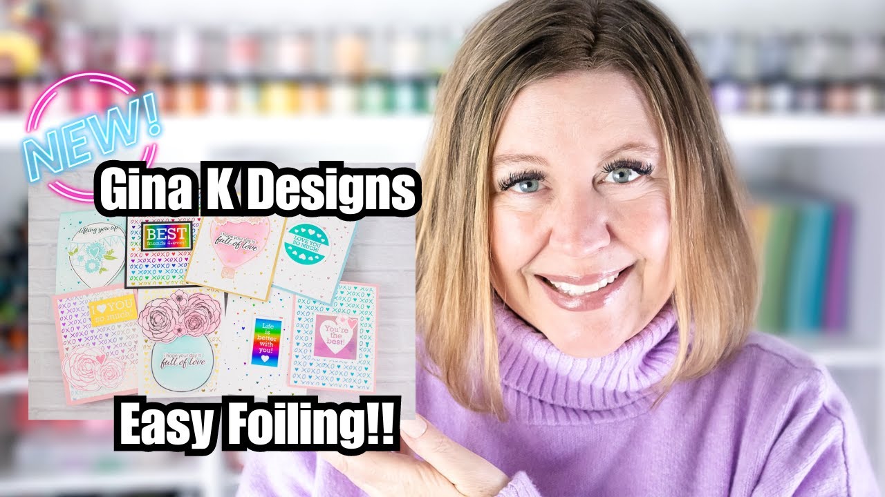 EASY Foiling with NEW Gina K Designs Polyglaze and Foilmates