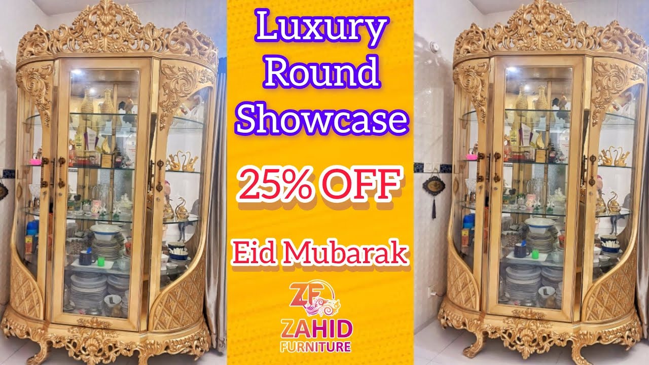 Luxury Round Showcase | Code:ZSC-06 | 25% Discount | Eid Offer | Size:5'*8' | #showcase