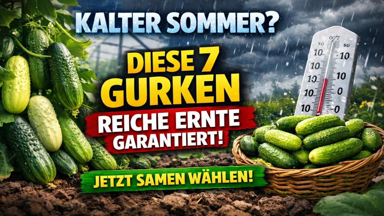 KALTER SOMMER? 🥶 Diese 7 Gurken garantieren eine REICHE Ernte! (Jetzt Samen wählen)