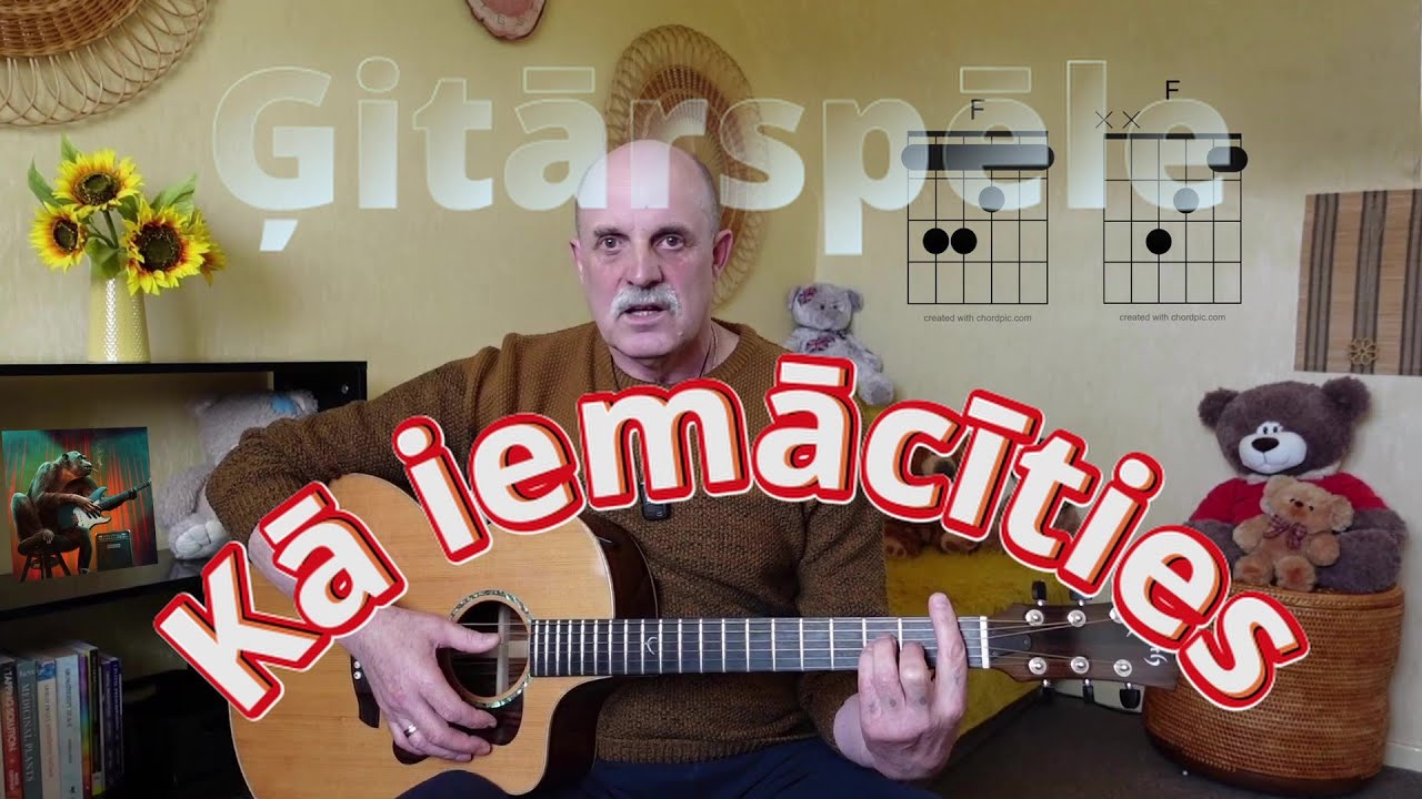Kā iemācīties spēlēt ģitāru / Padomi iesācējiem + 2 dziesmas