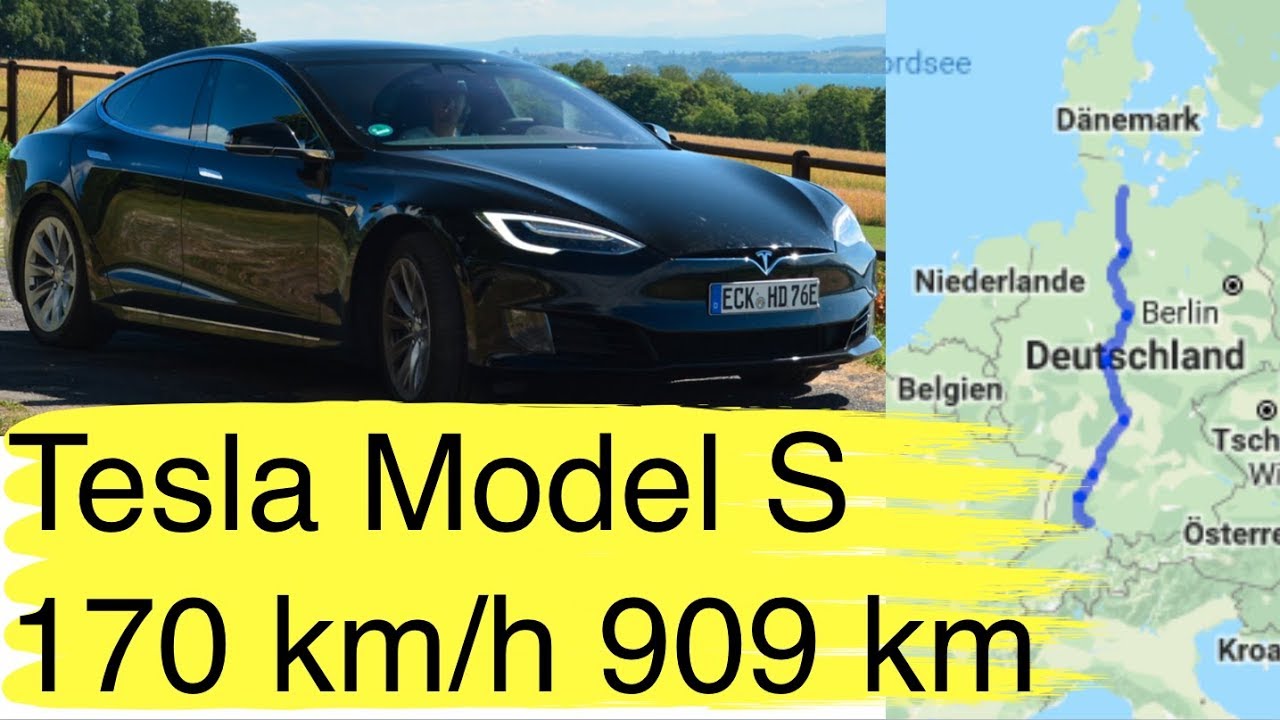 Selbstversuch: Tesla Model S75 909 km mit 170 km/h Zielgeschwindigkeit von Kiel zum Bodensee