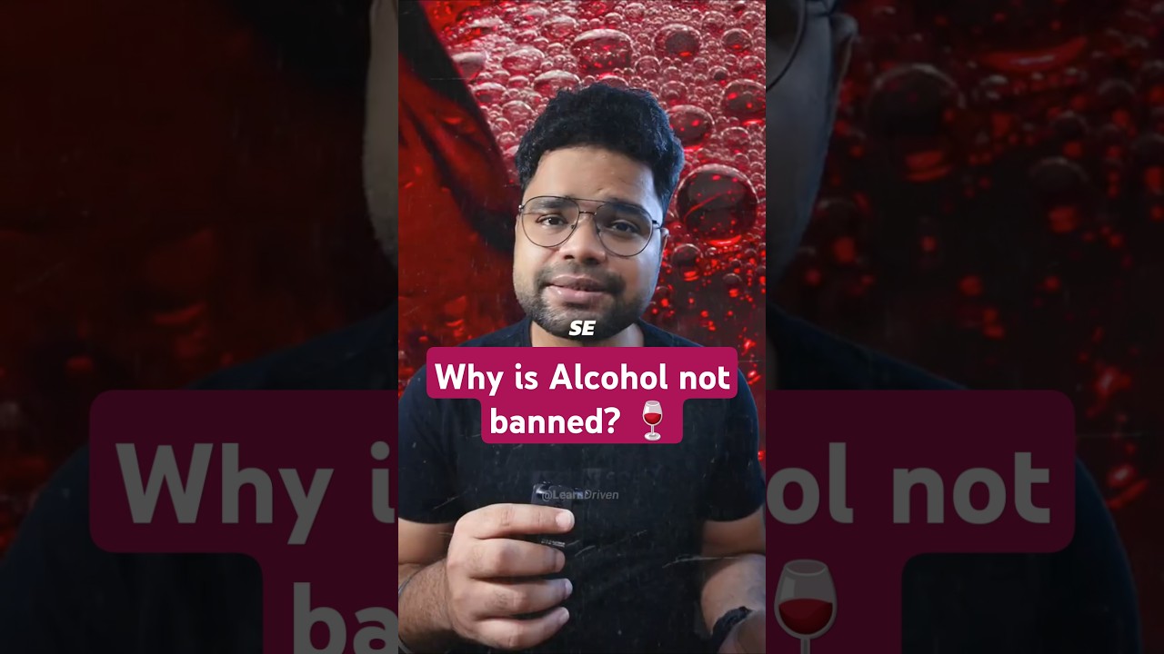 That's why alcohol is not banned? 🍷