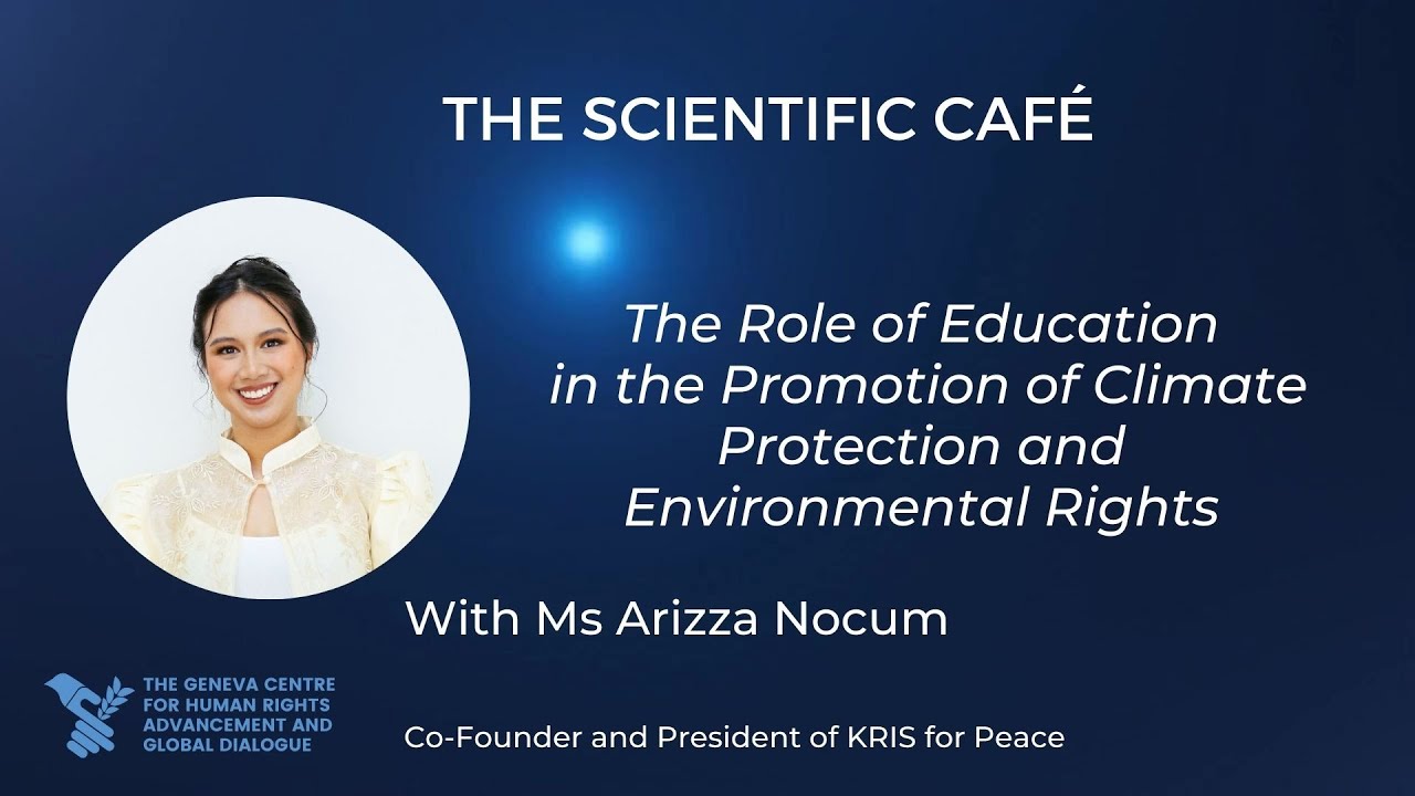 Scientific Café Episode 35, Ms Arizza Ann Nocum, Co-founder and President of KRIS for Peace
