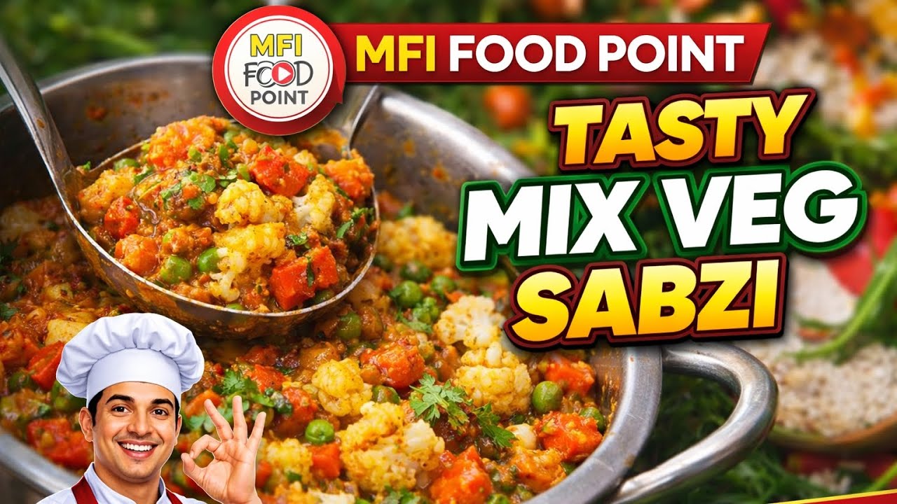 झटपट बनने वाली स्वादिष्ट मिक्स वेज सब्ज़ी | Easy Mix Veg Recipe | MFI FOOD POINT