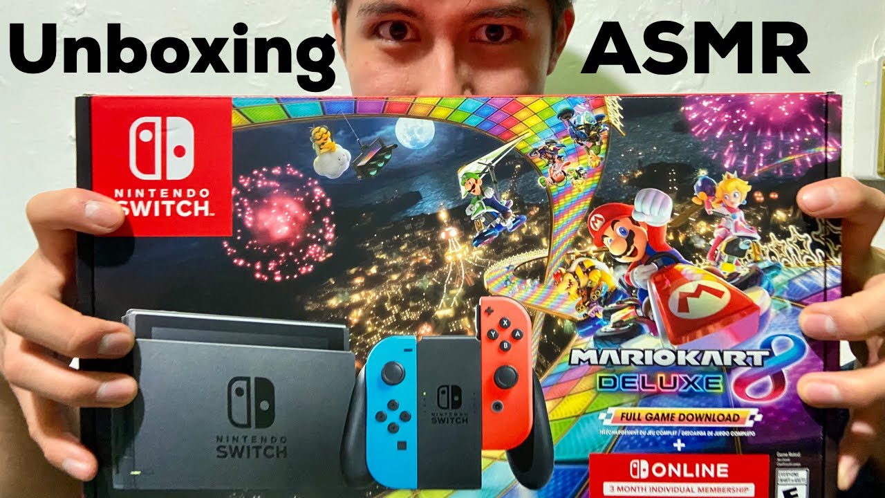 UNBOXING: Nintendo SWITCH + Mario KART 8 Deluxe - ASMR en Español