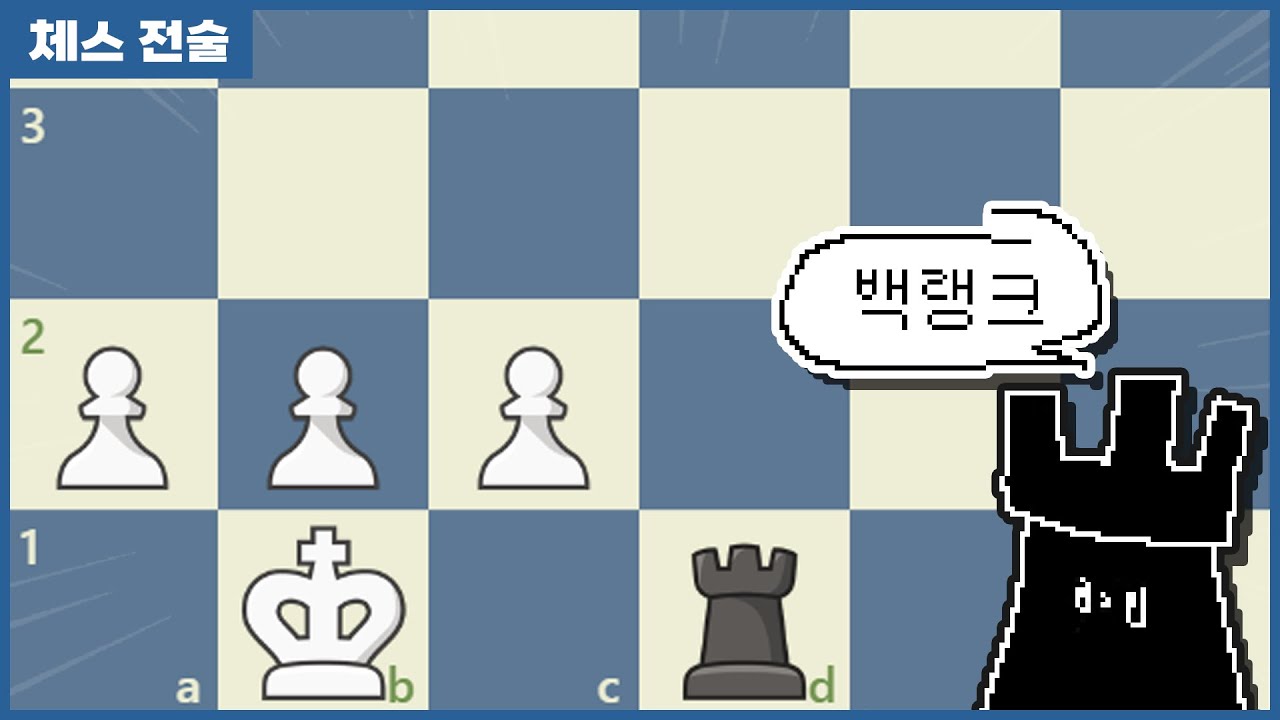 가장 흔한 체크메이트 패턴! [백랭크 체크메이트]