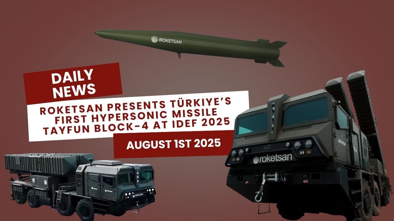 T&uuml;rkiye Enters the Hypersonic Age with Tayfun Block-4 Missile Boasting 800 km Range at Mach 5