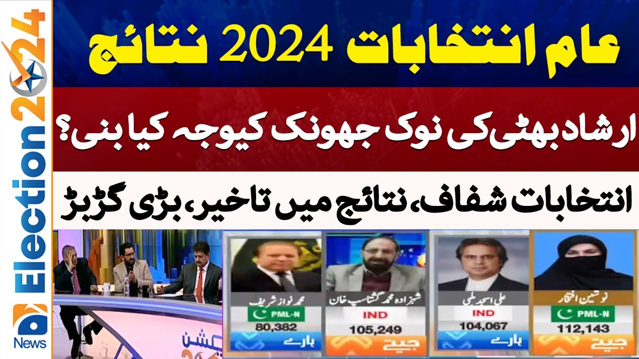 Election Unofficial Results | What happened to Irshad Bhatti's Nook Jhonk? | Geo News