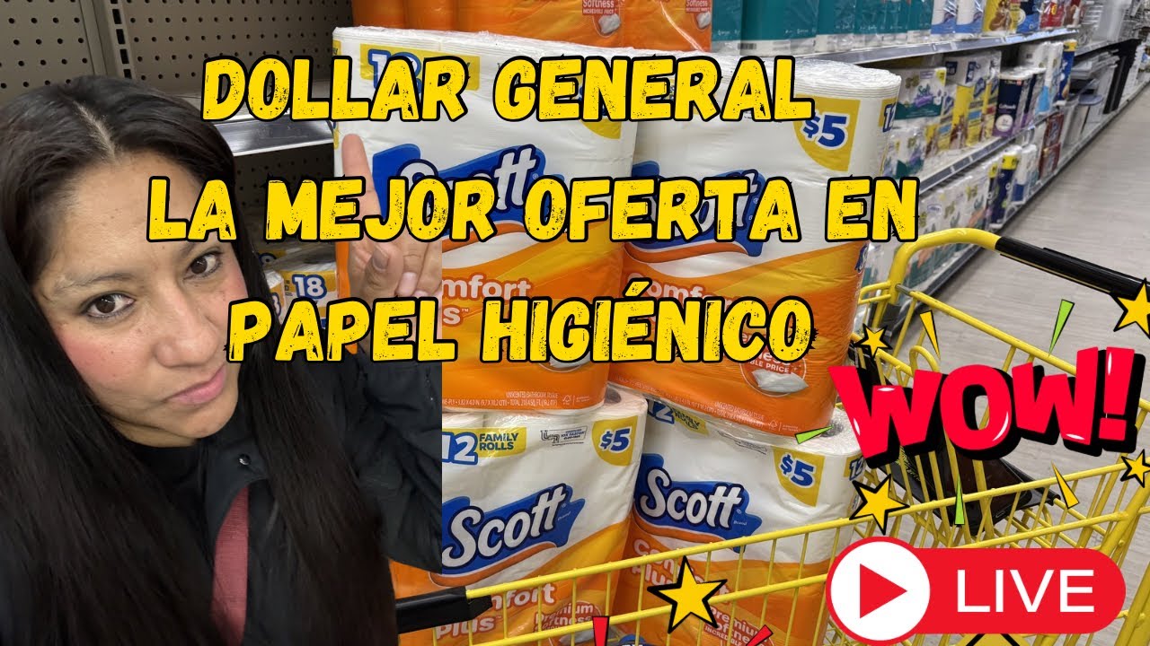 DOLLAR GENERAL LA MEJOR OFERTA EN PAPEL Y APRENDE A USAR CUPONES DE ESTE CERO…