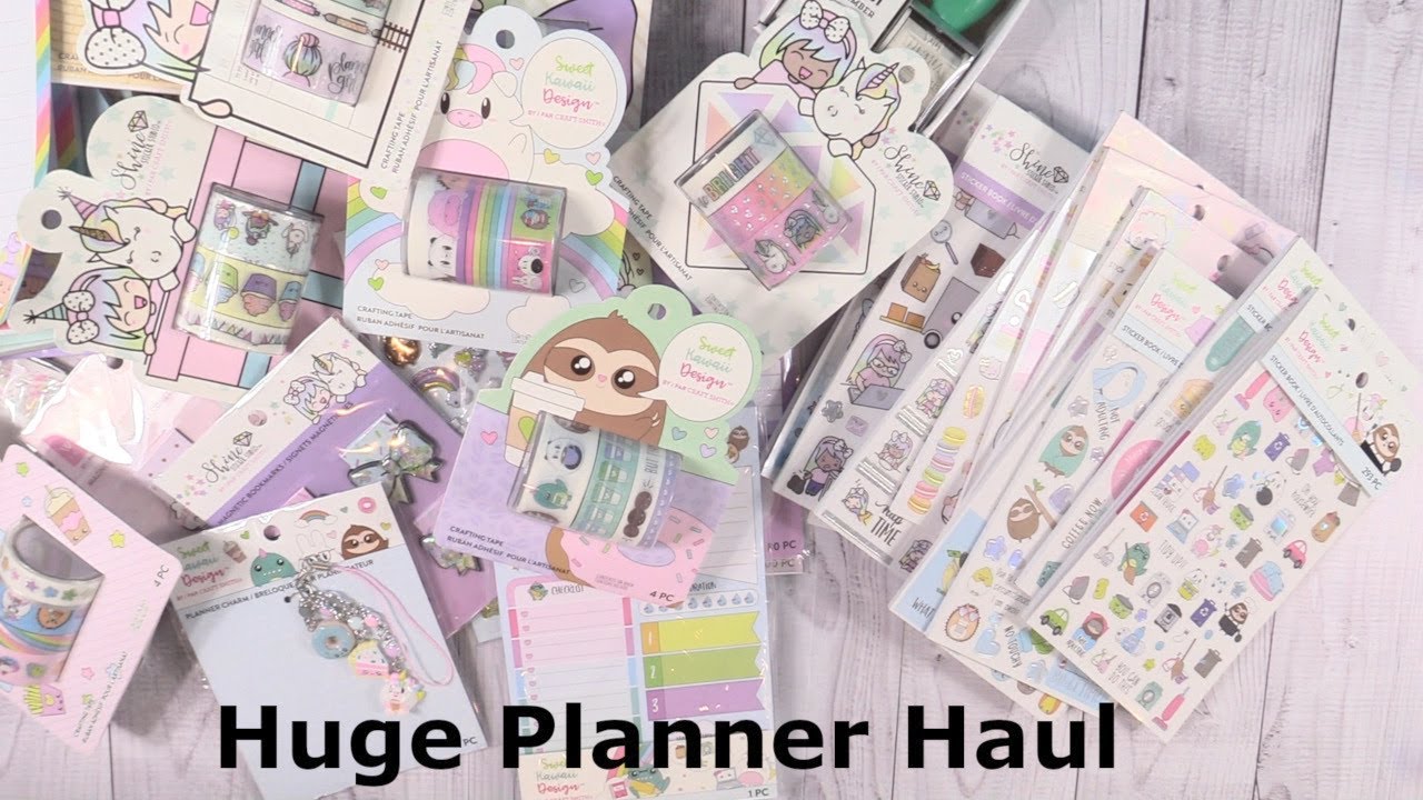 Michaels Planner Journal Haul Stickers Washi Tape & More Unboxing