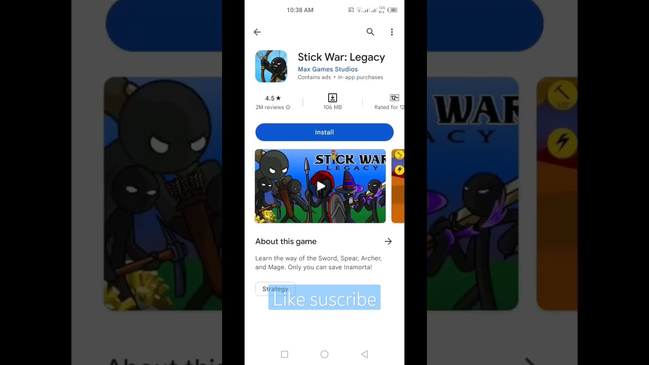 HOW TO DOWNLOAD STICK WAR LEGACY IN MOBILE WITH PLAY STORE #viralvideo #googleplay #appstore