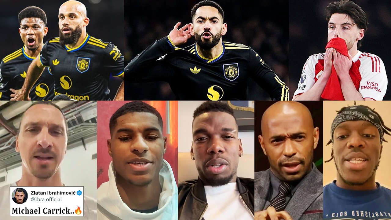 Famous Reaction on Manchester United silence the Emirates🤫🔥 | Man Utd vs Arsenal 3-2 Reaction
