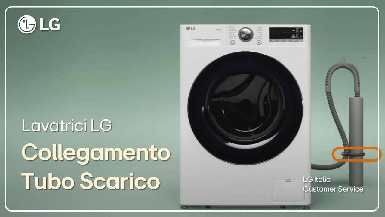 Стиральные машины LG | Как подключить шланг для слива воды (англ)