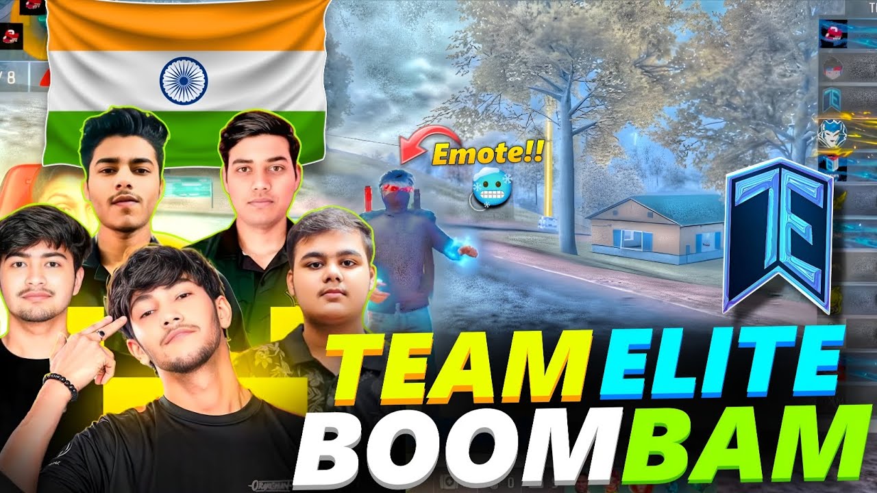 TEAM ELITE💙 BOOM BAM🥶 || ARz Show Emote To Team Elite🤫 || TEAM ELITE DOMINATION🔥