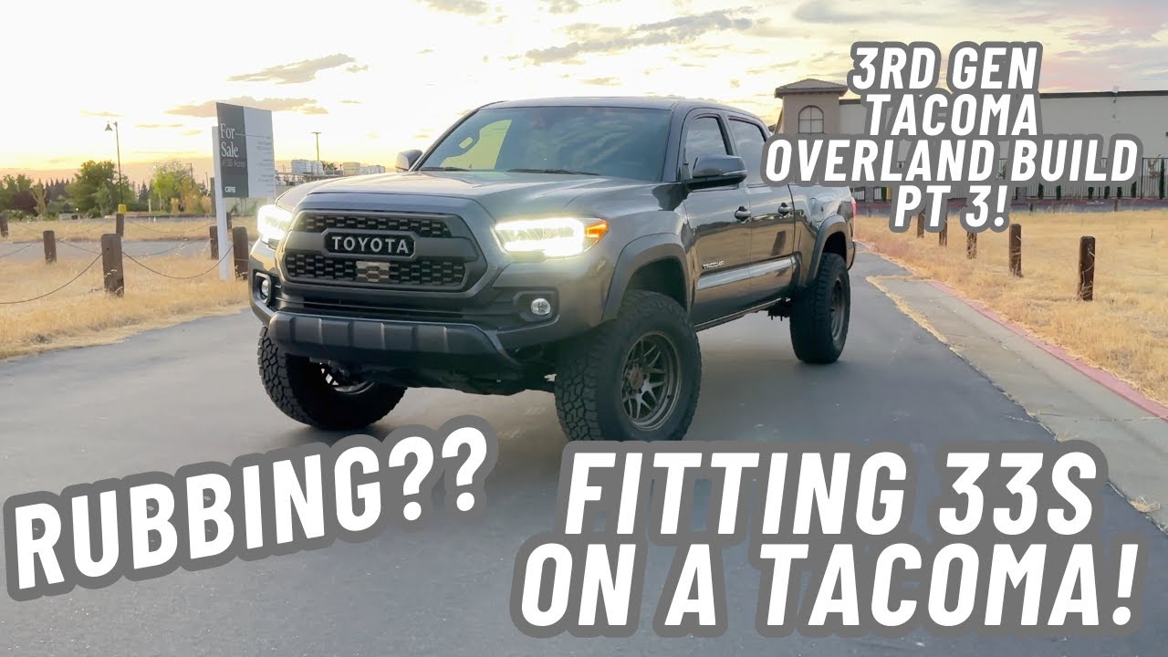 Fitting 33 inch Tires on a 3rd Gen Toyota Tacoma Wrecked off Auction! Plus Viper Cut! | Ep. 3