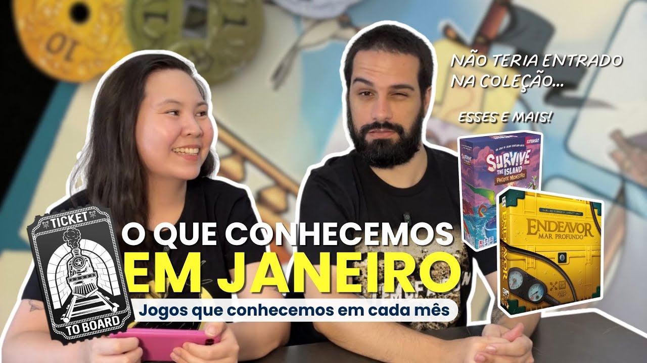 Jogos que conhecemos em Janeiro 2026 | Ticket to Board