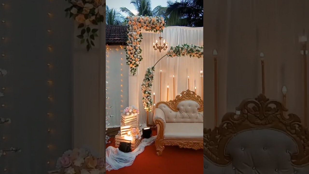 Stage Decoration for Engagement #mangalore #happychristmas