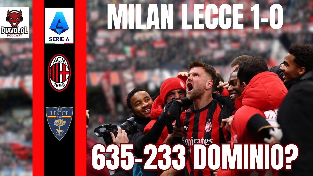 MILAN LECCE 1-0 | LIVE |🔥PANZER FÜLLKRUG,  📊 635 passaggi e delirio 😈  #milanlecce #füllkrug #serie