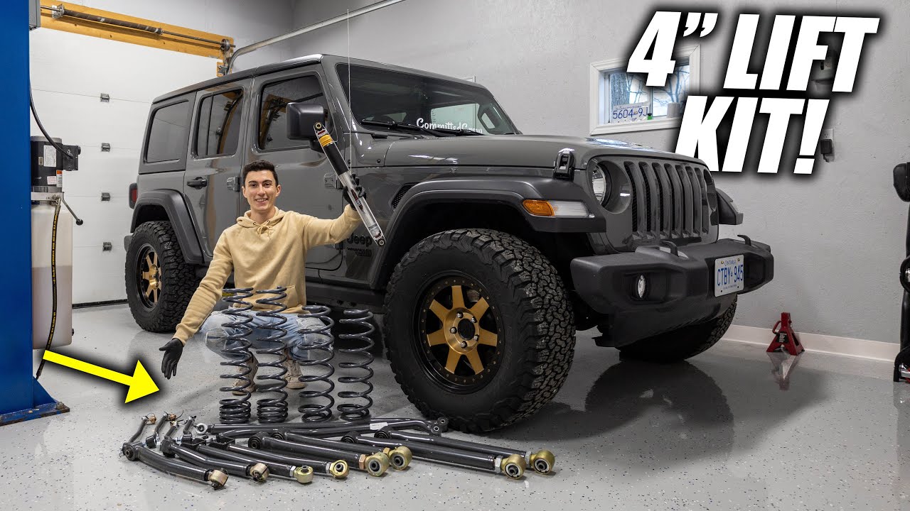 Установка 4-дюймового лифт-комплекта на мой новый Wrangler🔥 *ОГРОМНЫЙ*