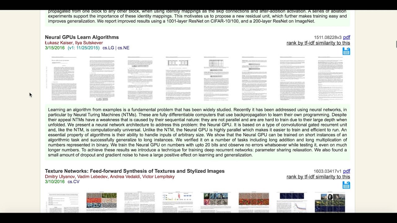 Introducing arxiv-sanity