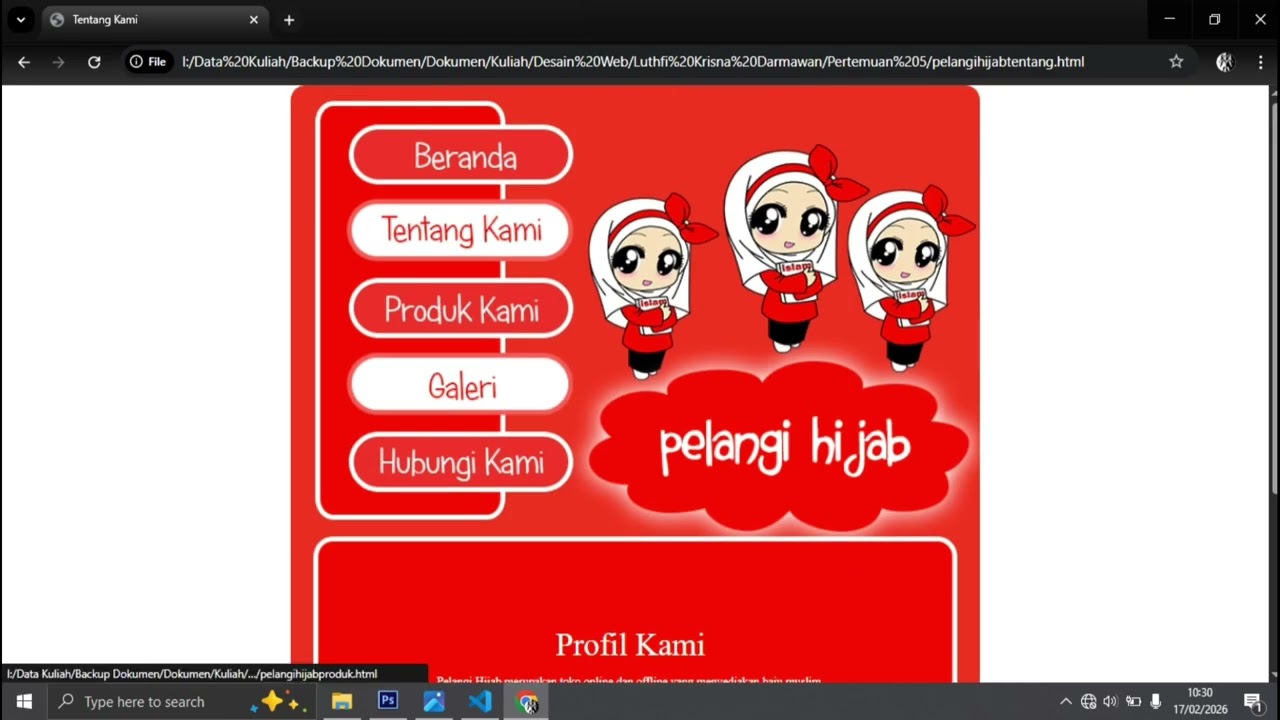 Desain Web Pertemuan 5 - Membuat desain web menggunakan HTML (Universitas Stekom)
