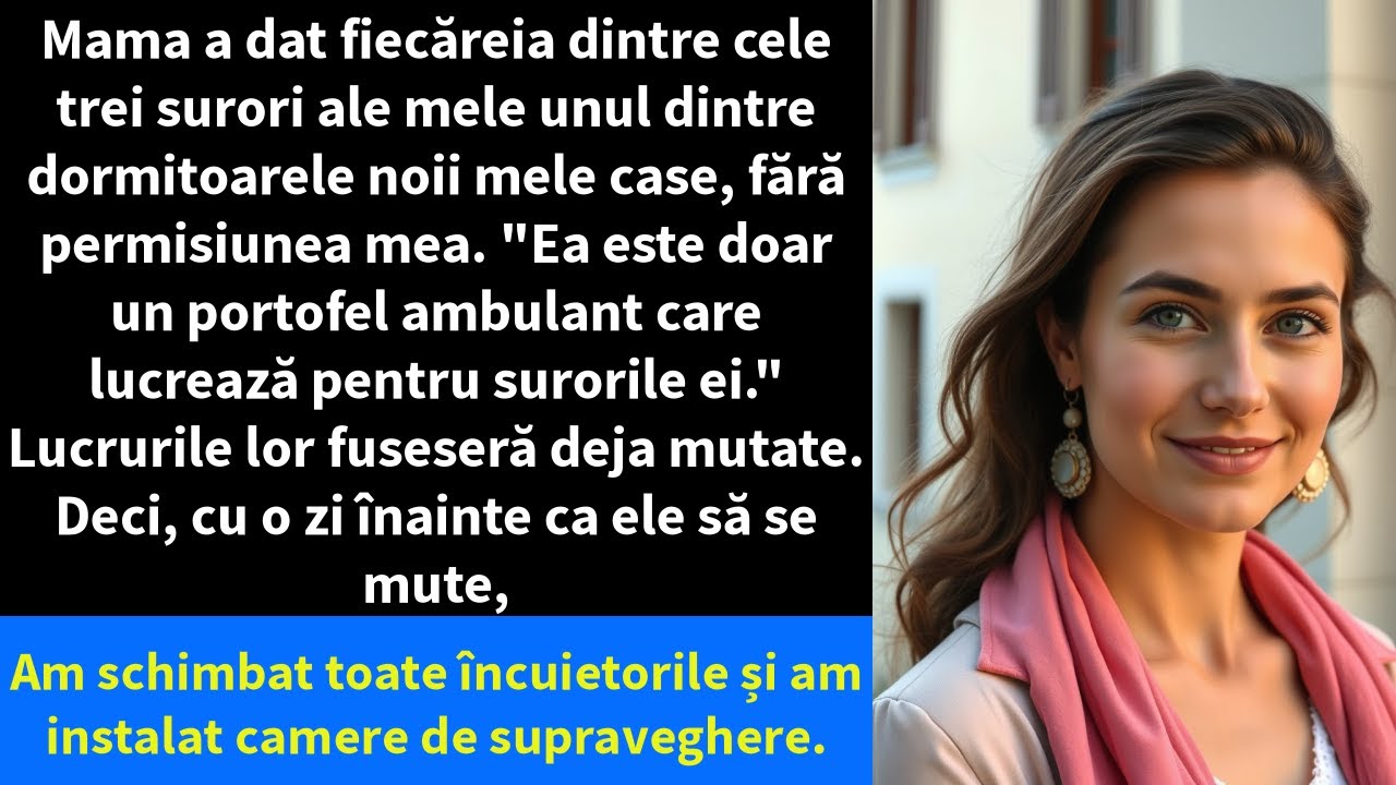 Mama a dat fiecăreia dintre cele trei surori ale mele unul dintre dormitoarele noii mele case,