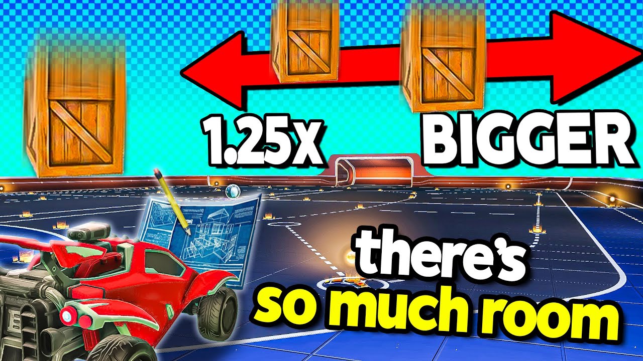 Rocket League Build Mode, but the arena is MUCH BIGGER