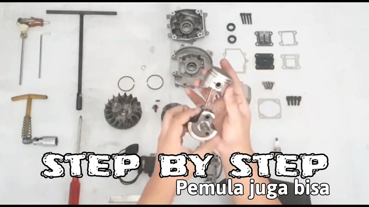 Cara merakit mesin motor mini step by step