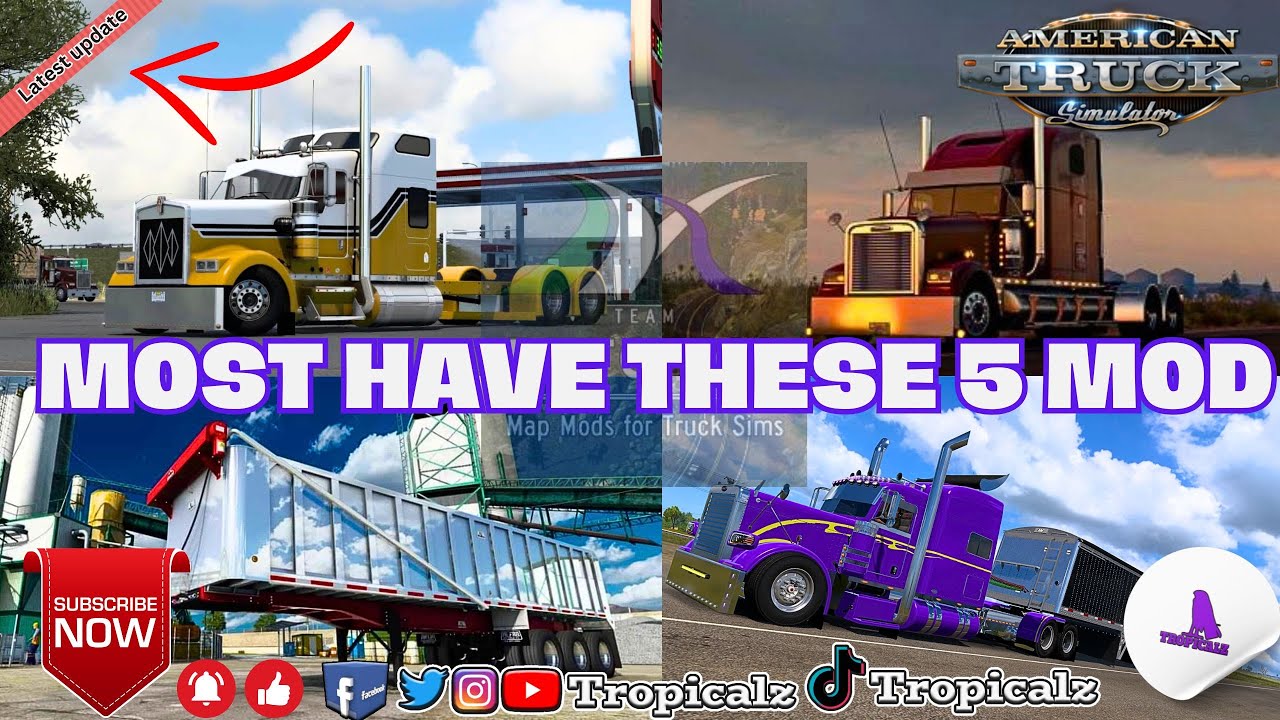ATS FREE MOD - MOST HAVE THESE 5 MOD IN AMERICAN TRUCK SIMULATOR - ATS BEST MOD