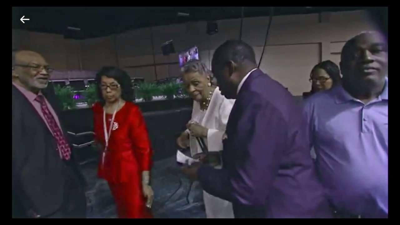 COGIC 73rd Women Convention Mother Frances Kelly praying for the Saints