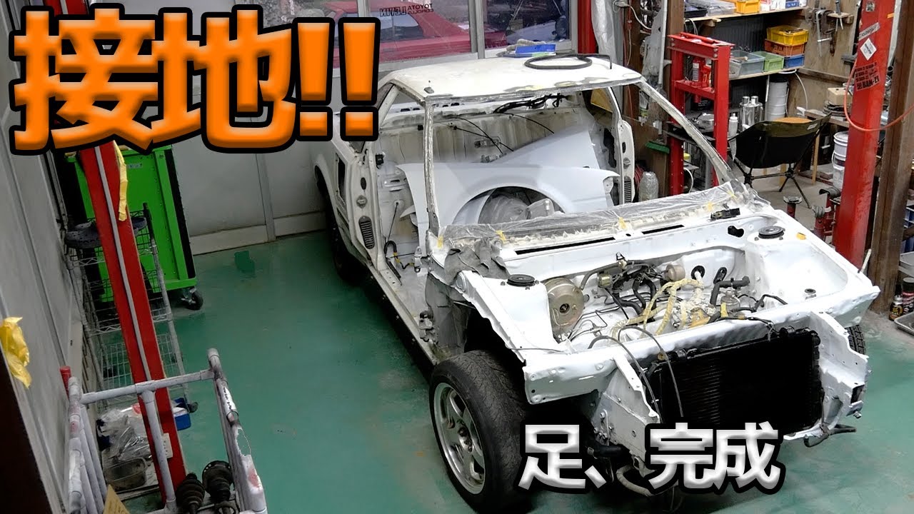 足回り完成した！MR2を地面に降ろしてみた・・！【#25 MR2】