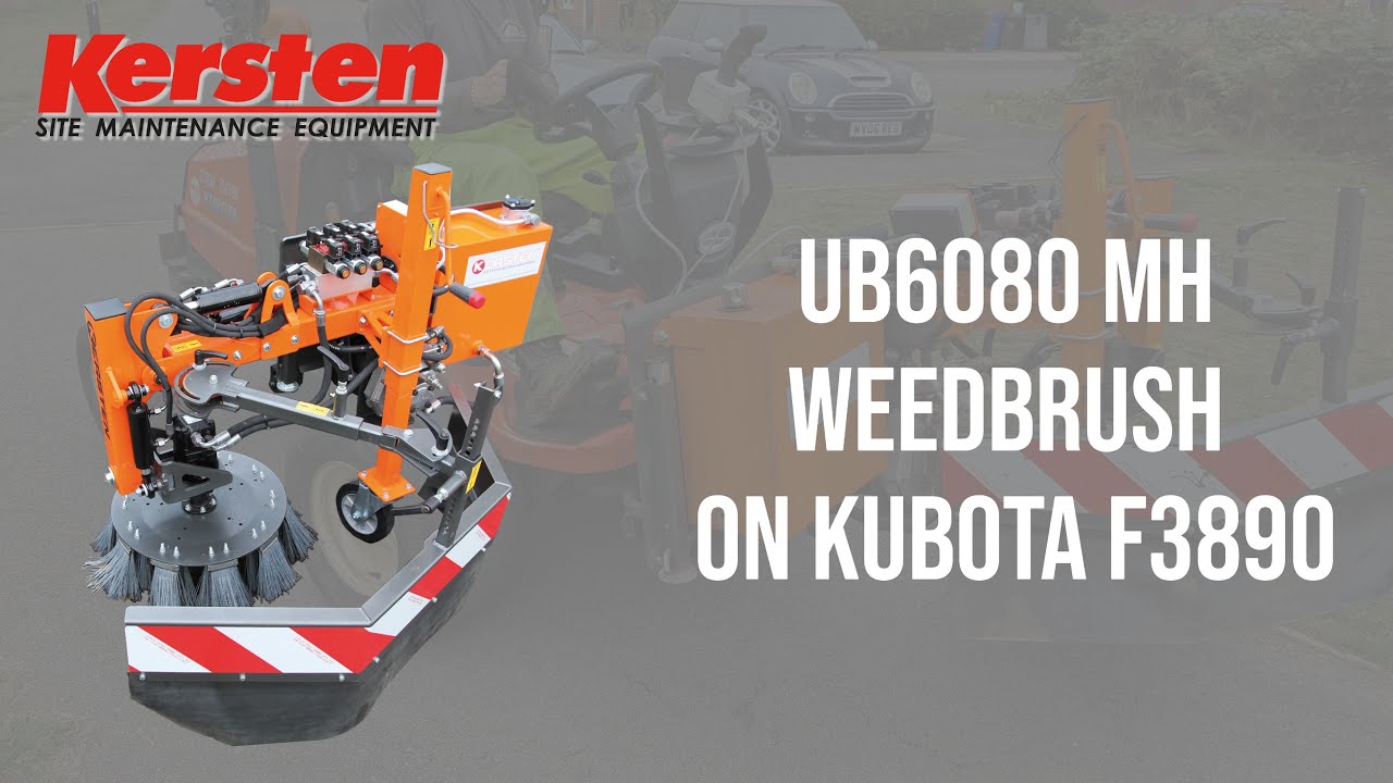 UB 6080 MH Tractor-Mounted Weed Brush for Kubota F3890 | Kersten UK