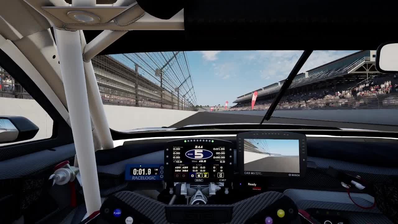 ACC Indianapolis Ford Mustang GT3 (Dry) Track Guide (Hotlap + Telemetry)