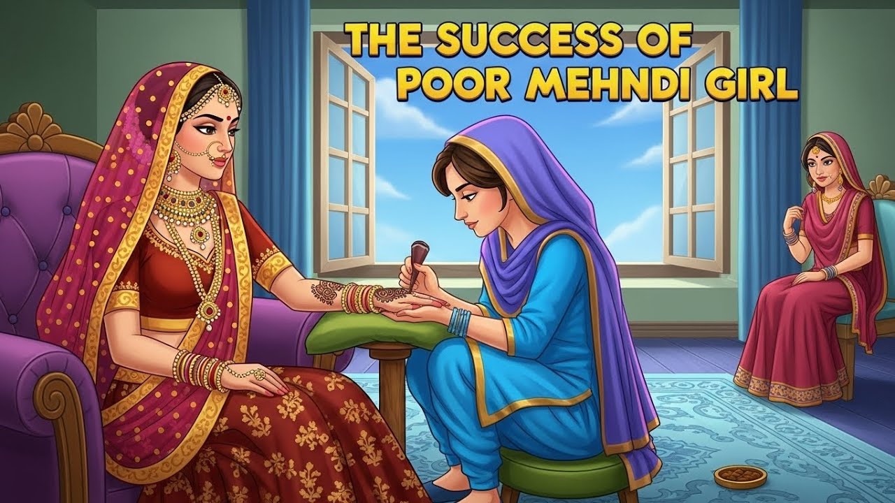 The Poor Mehndi Girl | Success Story | Moral Stories | Animated Stories | Cartoon | English Story