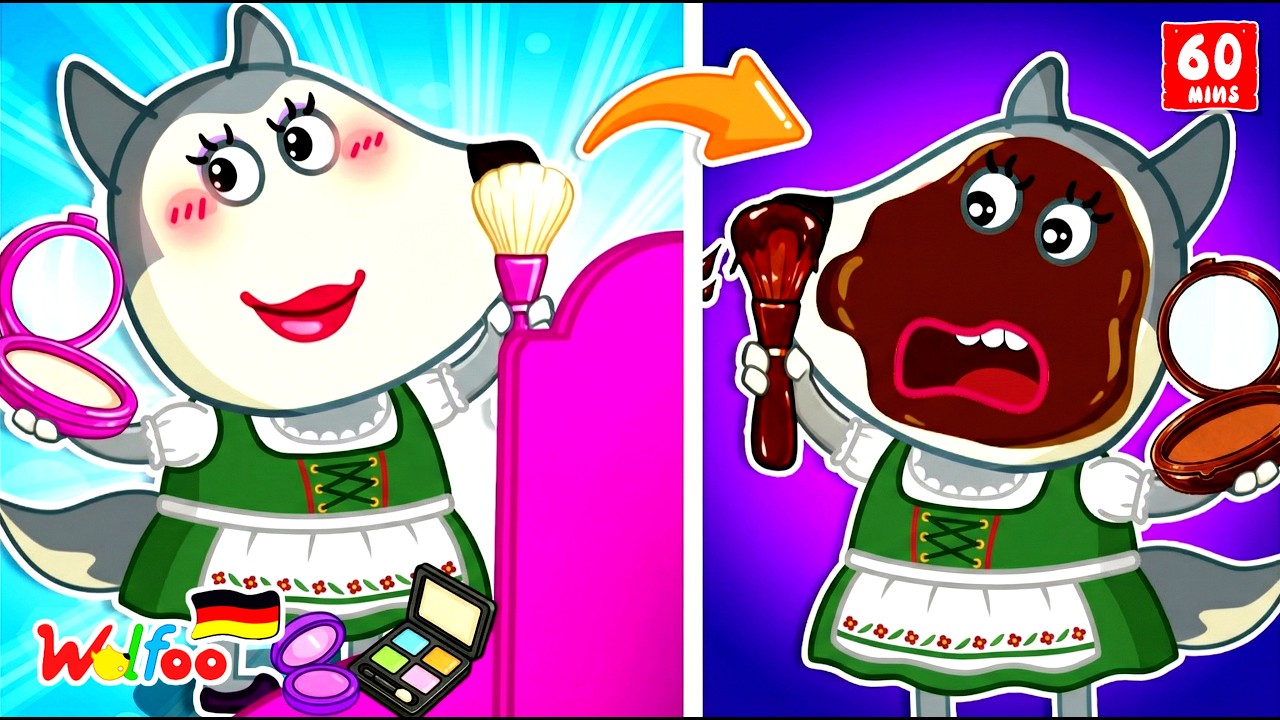 Wolfoo Geschichte 🐺 Echtes Essen vs. Schokoladenessen-Challenge | Lustige Küchen-Hacks