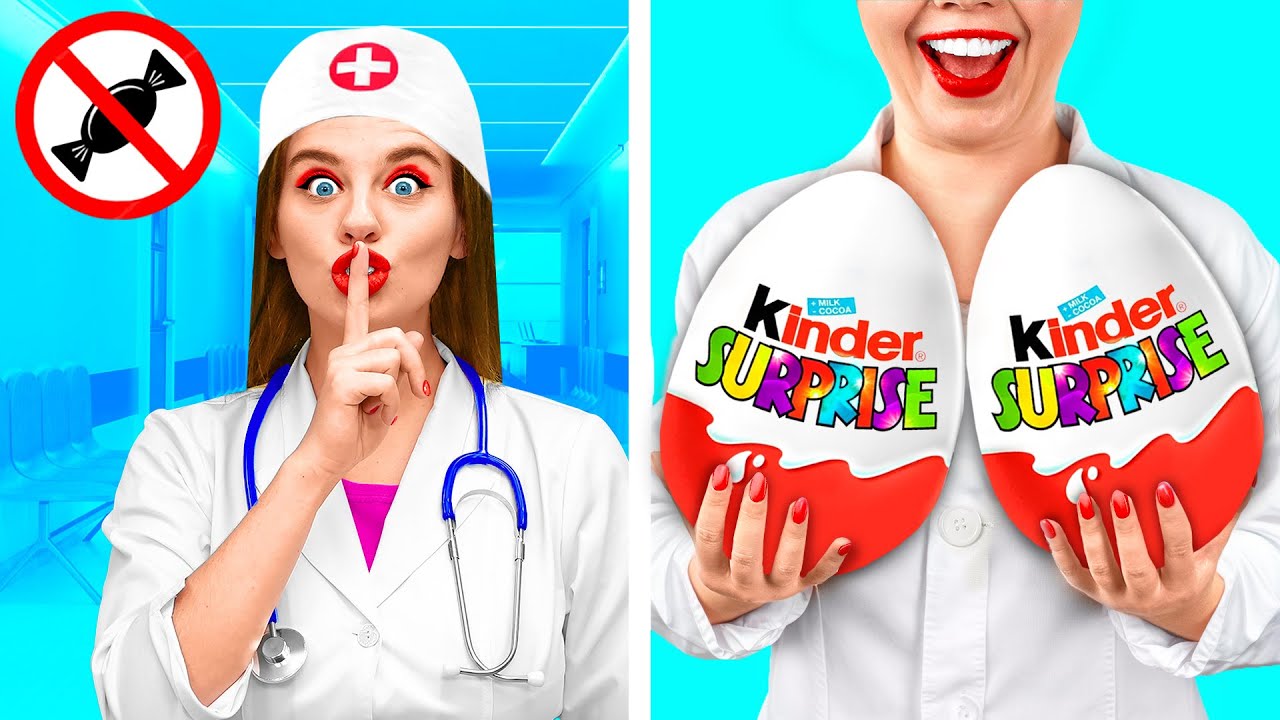 How To Sneak Food Into Hospital | Funny Challenges by Happy Funny
