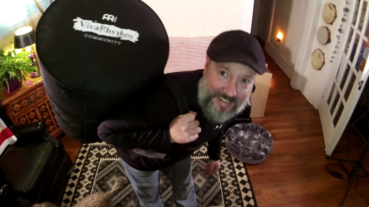 Meinl VivaRhythms 3-N-1 Djembes, Bass Drums, Shaker & Tambourine in one facilitator bag!
