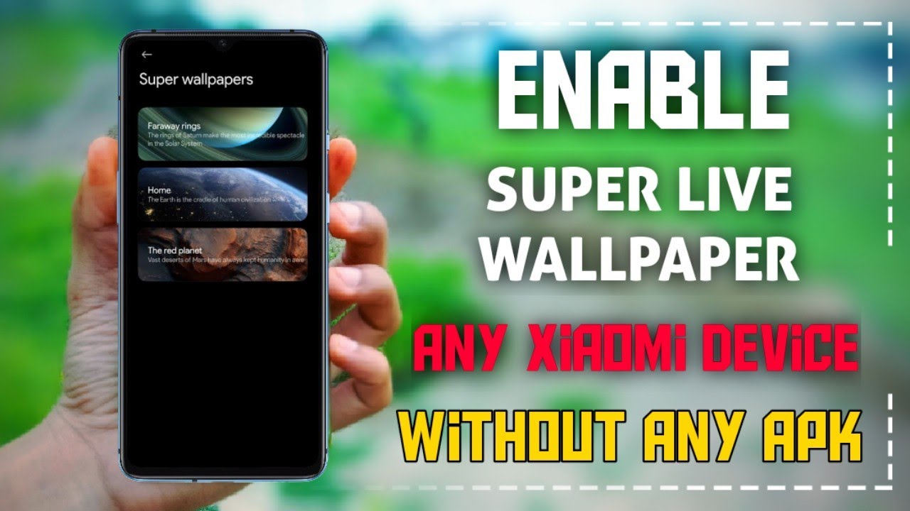 ENABLE MIUI 12 Super Live Wallpaper Without Any Apps INSTALL For Any Redmi Devices