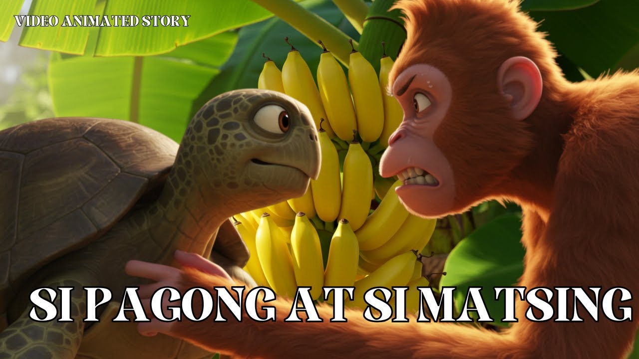 Ang Pagong at ang Matsing 🐢🐒 | Kwentong Pambata na May Aral | Tagalog Storytime with KWTPH