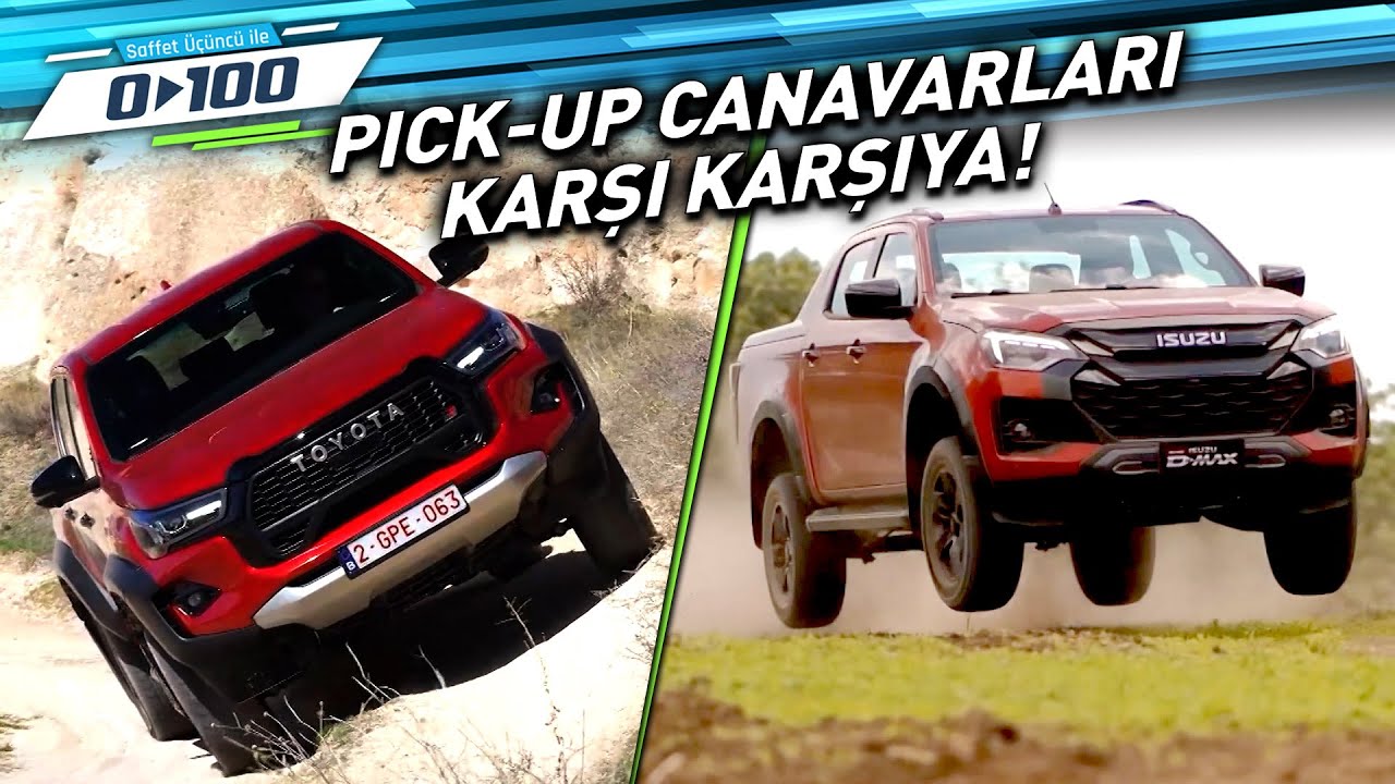Toyota Hilux GR SPORT ve Isuzu D-Max Off Road Canavarı İki Pick-Up Karşı Karşıya | 0'dan 100'e